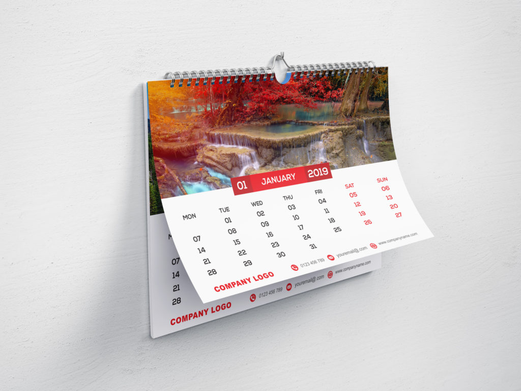Free Booklet Calendar Design Mockups